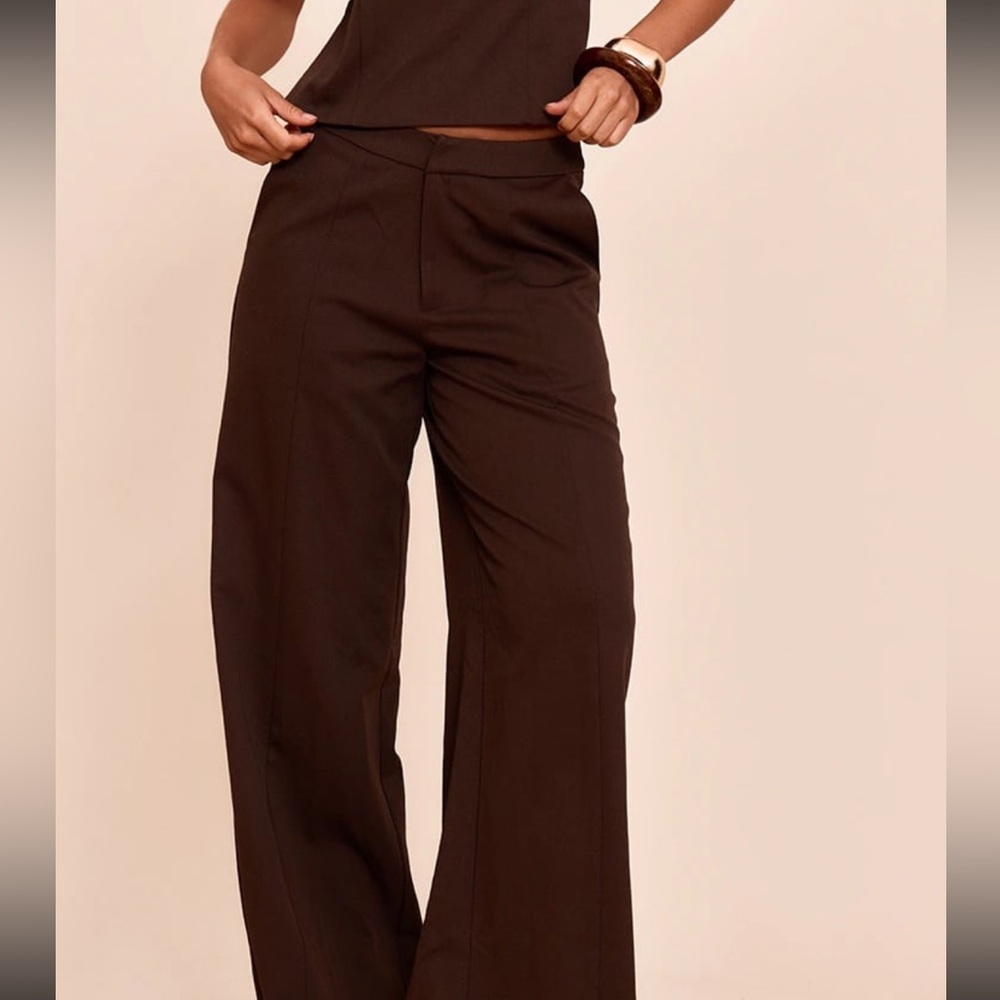 NWT pretty little thing brown dress pants